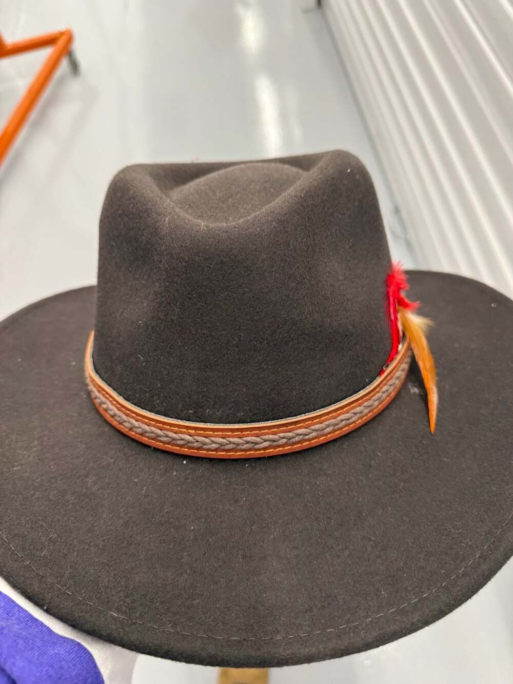 Outback Trading Company Wool Tassy Crusher Hat Size LG Brown 1328
